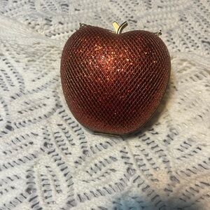 Red Glitter Apple Clutch